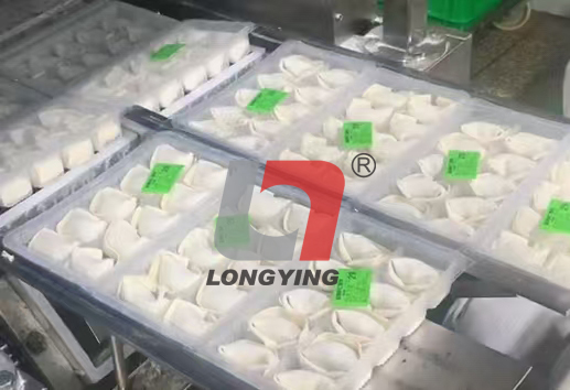龍應盒裝餃子餛飩全自動封口機