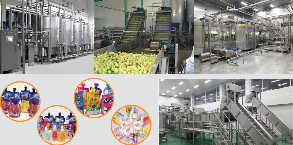 龍應果汁飲料生產線