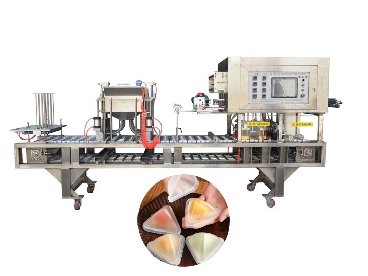 龍應 FKJ-4 三角盒粽子全自動灌裝封口機