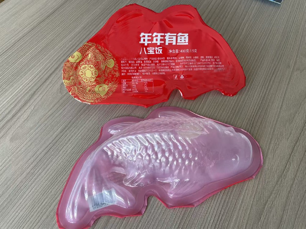 龍應(yīng)魚型碗八寶飯灌裝封口機(jī)