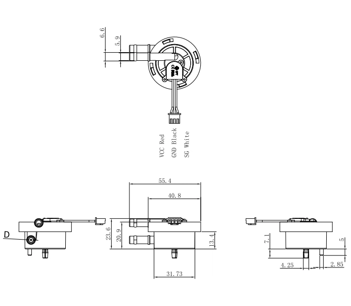 Small flowmeter FM-HL2124
