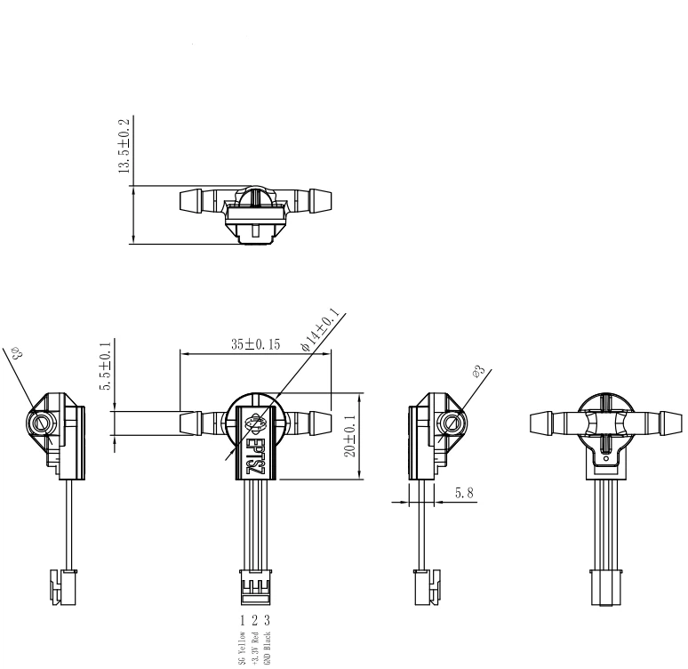 Pipeline level sensor PCFS-IR2125A(Nozzle type)